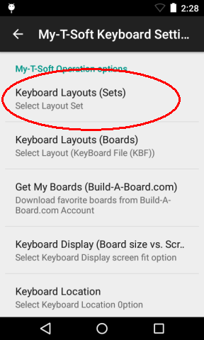 My-T-Soft Keyboard Settings