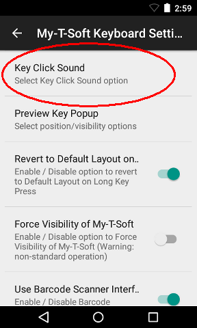 My-T-Soft Keyboard Settings