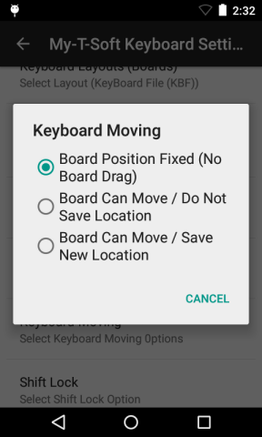 My-T-Soft Keyboard Settings