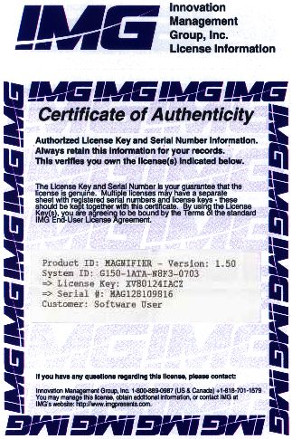 Certificate of Authenticity (Current)